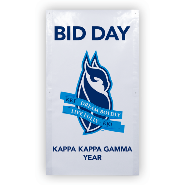 Kappa Kappa Gamma KKG Bid Day Banner