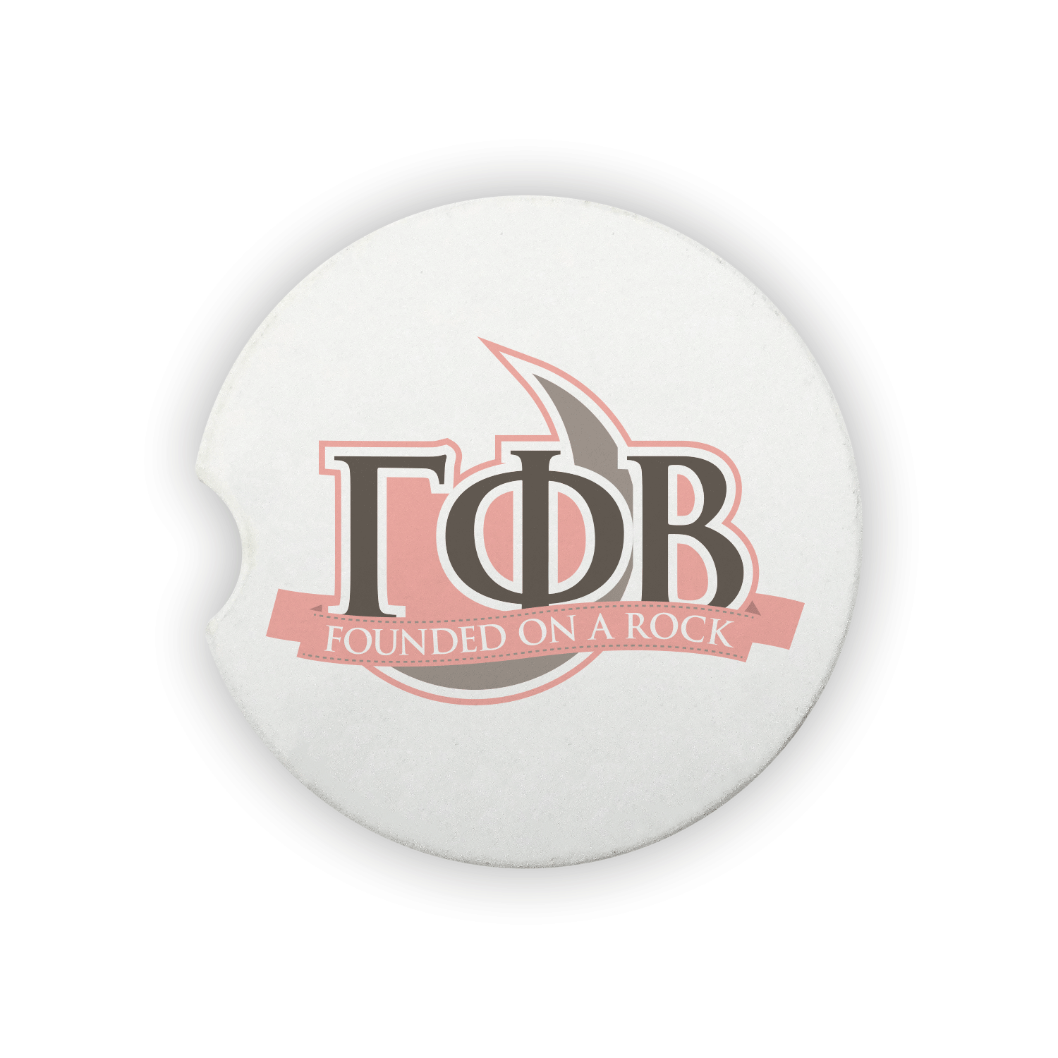Gamma Phi Beta big little gift car coaster