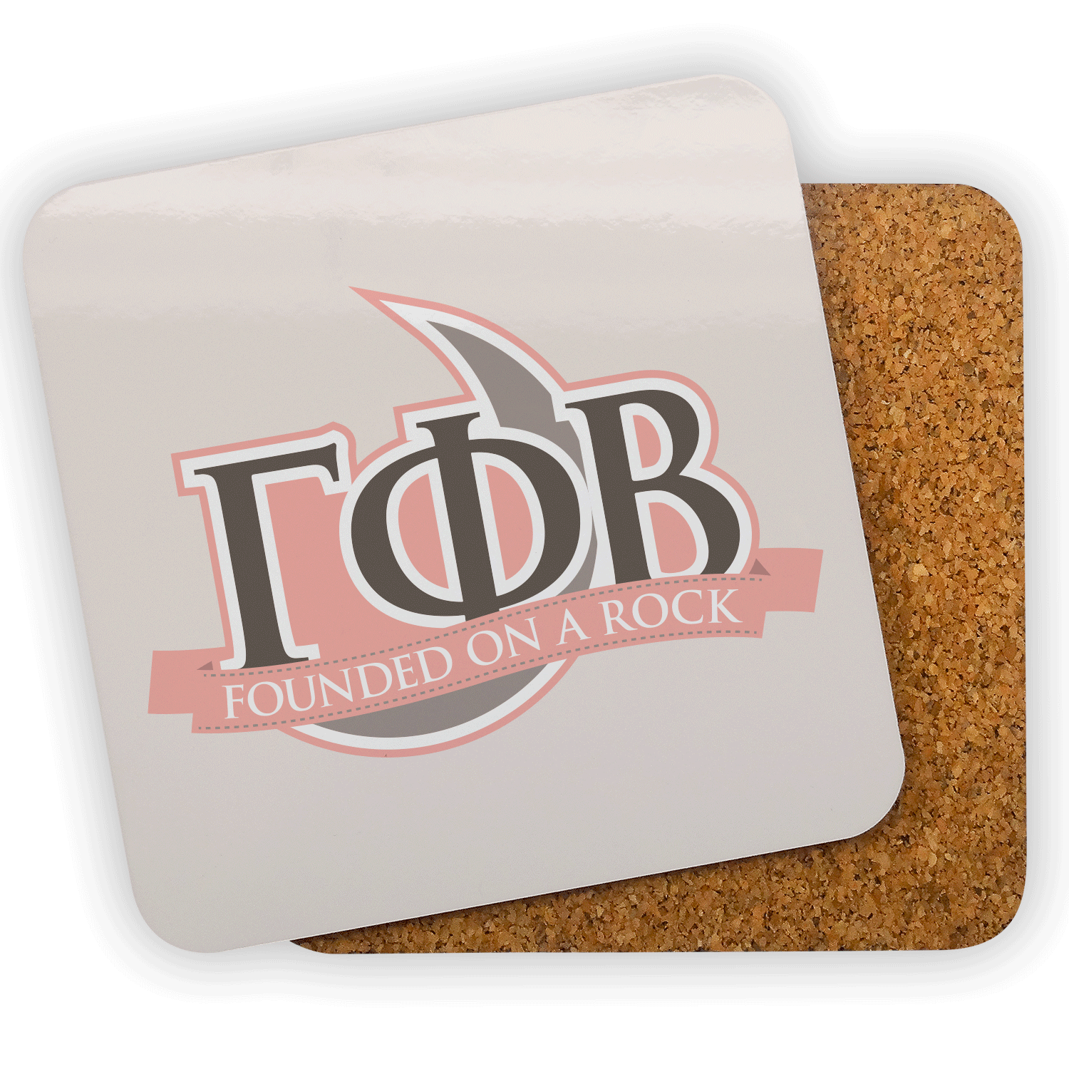 Gamma Phi Beta big little gift coasters