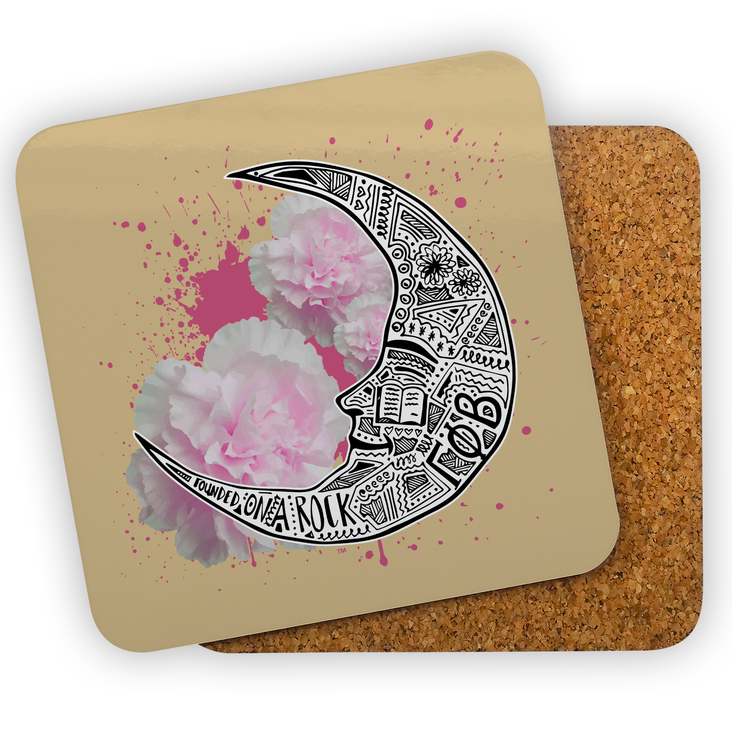 Gamma Phi Beta big little gift coasters