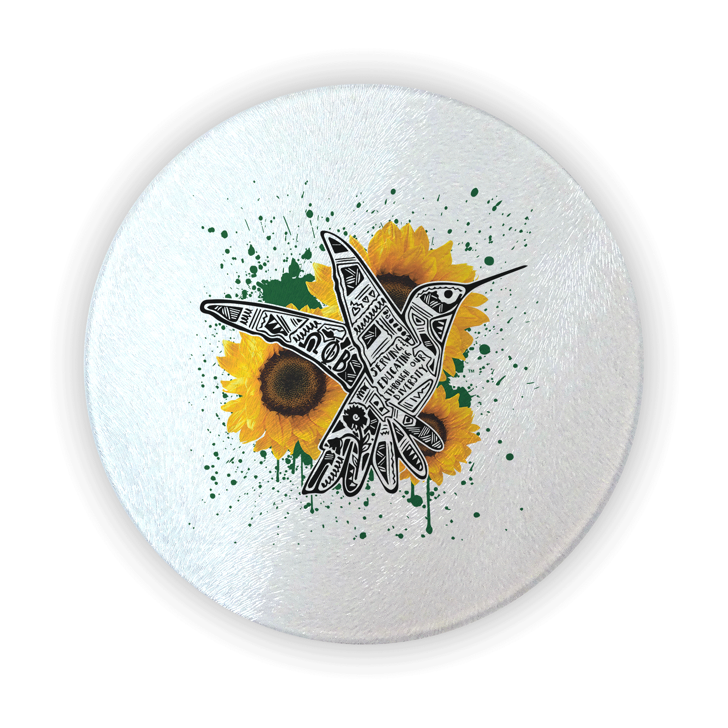 Omega Phi Beta mom Mother’s Day gift dad Father’s Day bid day recruit recruitment rush tea dads bbq bar b que roller skating sisterhood brotherhood big little' lil' picnic beach vacation Christmas birthday mixer custom designs cutting board circular round glass