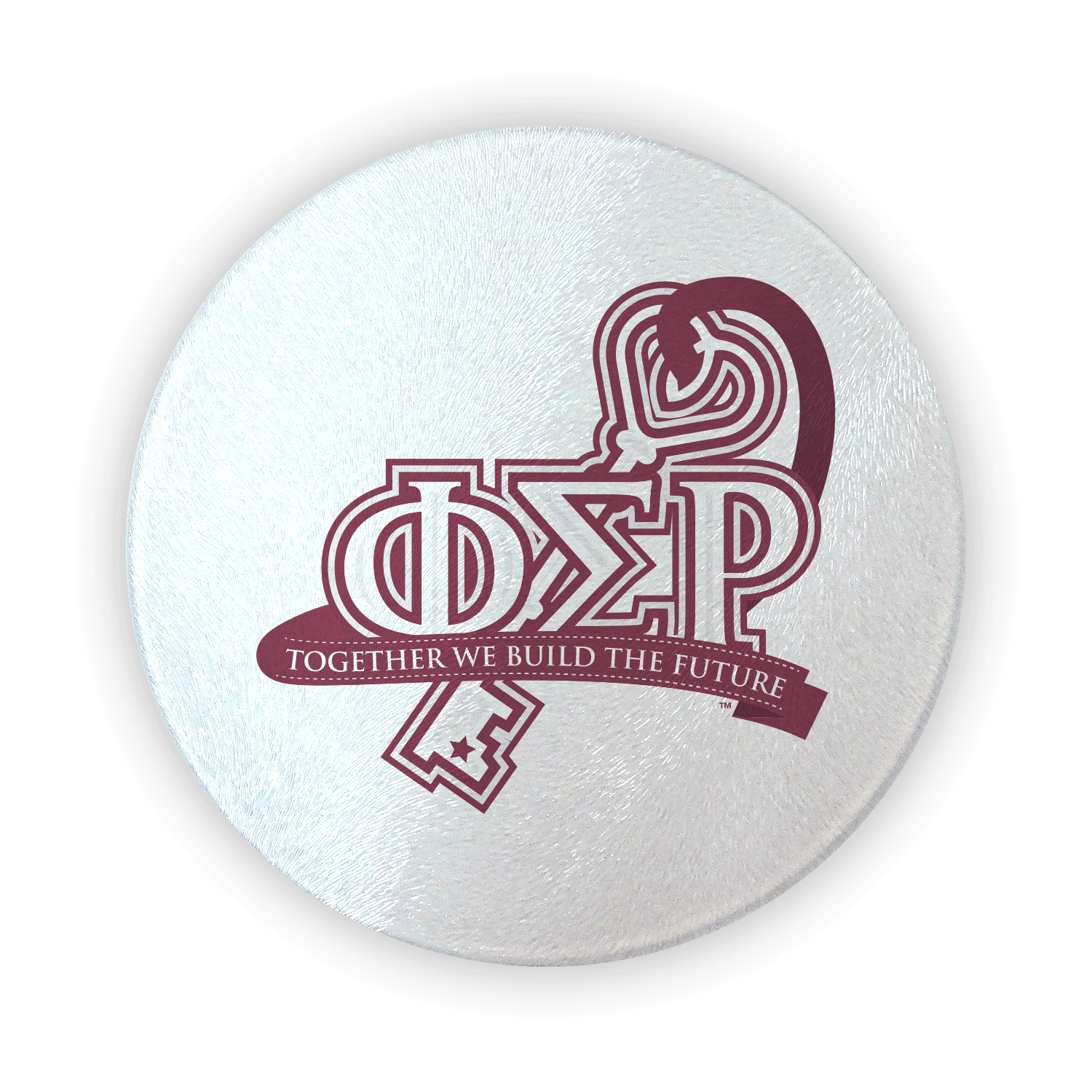 Phi Sigma Rho Phi Rho PSR mom Mother’s Day gift dad Father’s Day bid day recruit recruitment rush tea dads bbq bar b que roller skating sisterhood brotherhood big little' lil' picnic beach vacation Christmas birthday mixer custom designs cutting board circular round glass
