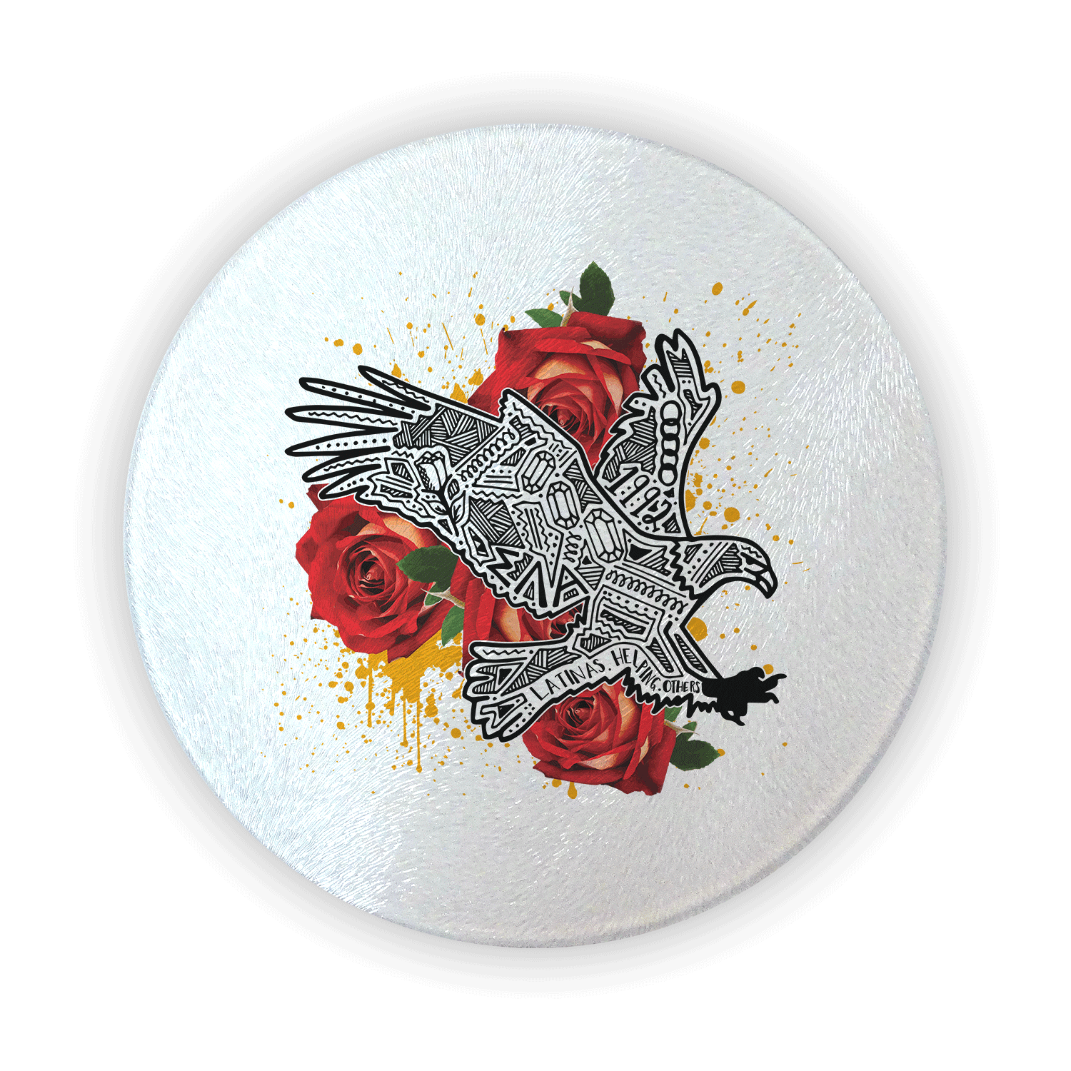 Sigma Lamba Alpha mom Mother’s Day gift dad Father’s Day bid day recruit recruitment rush tea dads bbq bar b que roller skating sisterhood brotherhood big little' lil' picnic beach vacation Christmas birthday mixer custom designs cutting board circular round glass