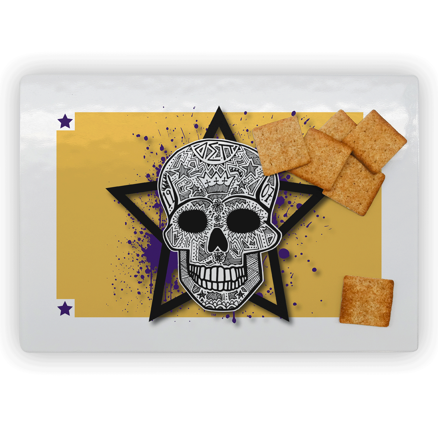 Delta Sigma Pi Gift cutting board rectangle