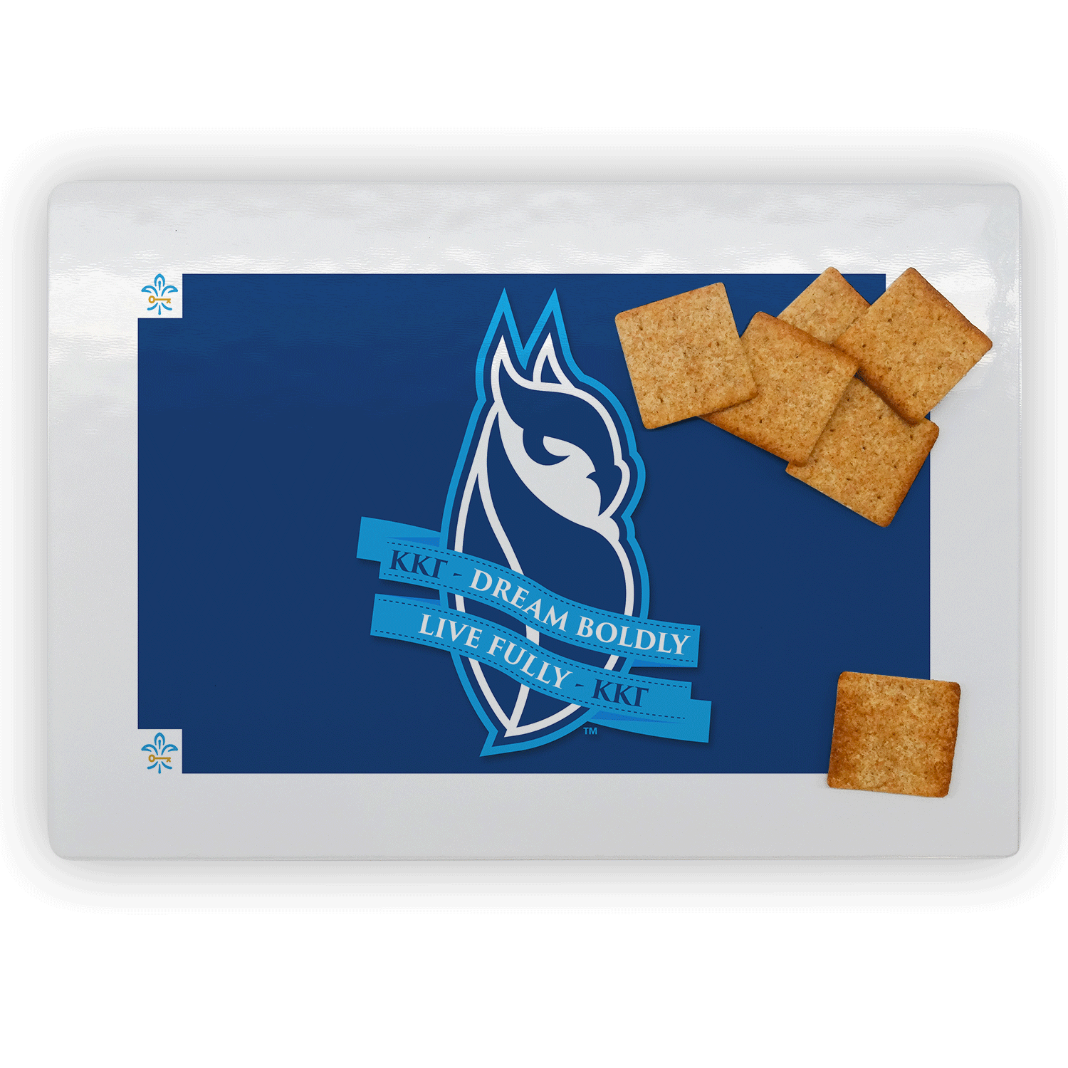 Kappa Kappa Gamma KKG Big little mom mothers day gift / dad fathers day / bid day / recruit / recruitment / rush / tea / dads bbq bar b que / roller skating / sisterhood / brotherhood / big little' lil' / picnic / beach / vacation / christmas / birthday / mixer / cutting board rectangle glass