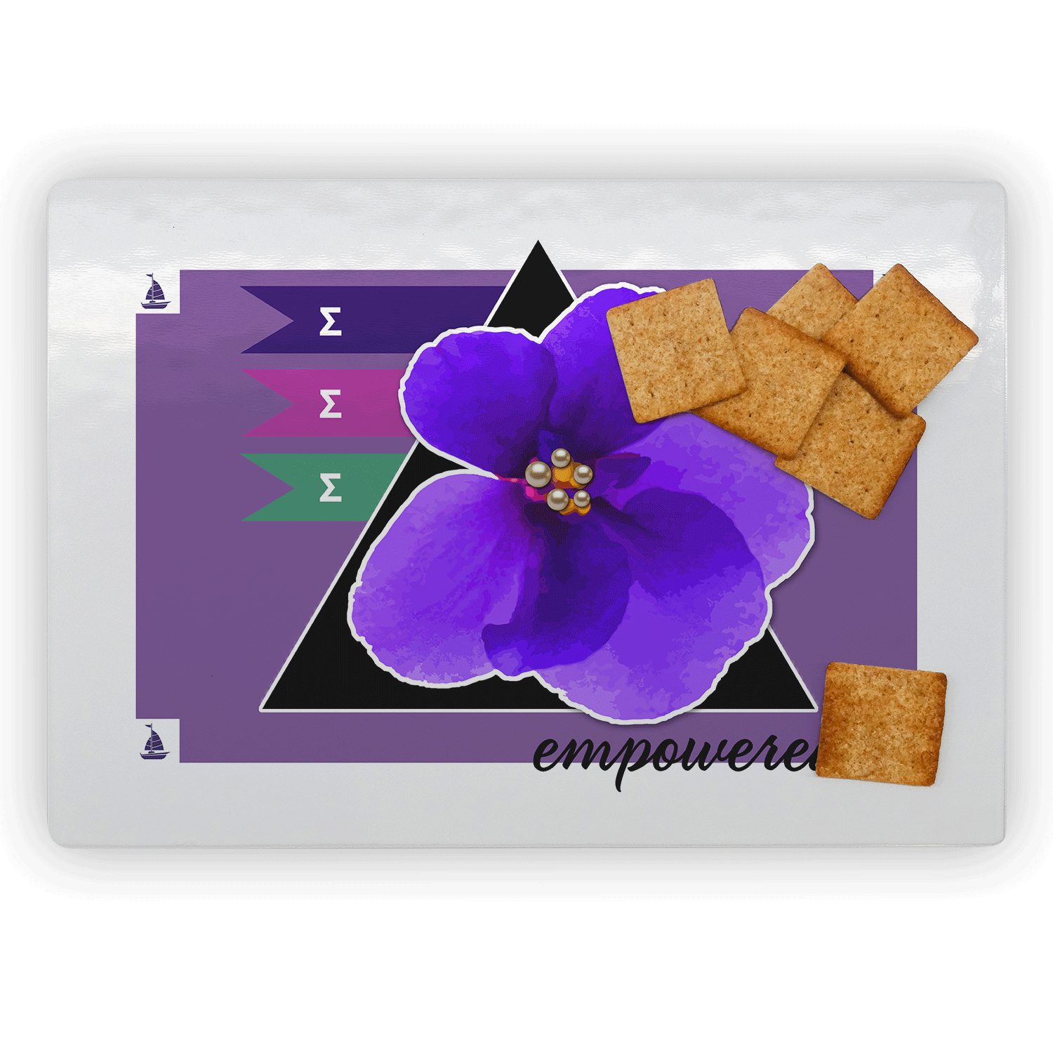Sigma Sigma Sigma Tri Sig Tri Sigma mom Mother’s Day gift dad Father’s Day bid day recruit recruitment rush tea dads bbq bar b que roller skating sisterhood brotherhood big little' lil' picnic beach vacation Christmas birthday mixer custom designs cutting board rectangle glass