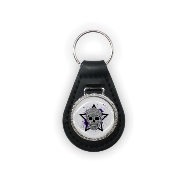 Delta Sigma Pi Gift leather keychain keyring car
