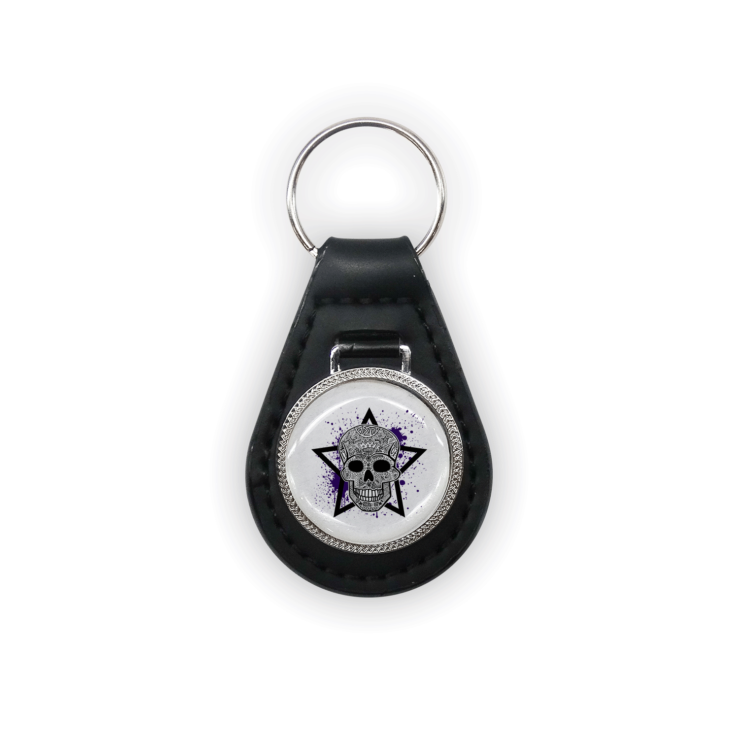 Delta Sigma Pi Gift leather keychain keyring car