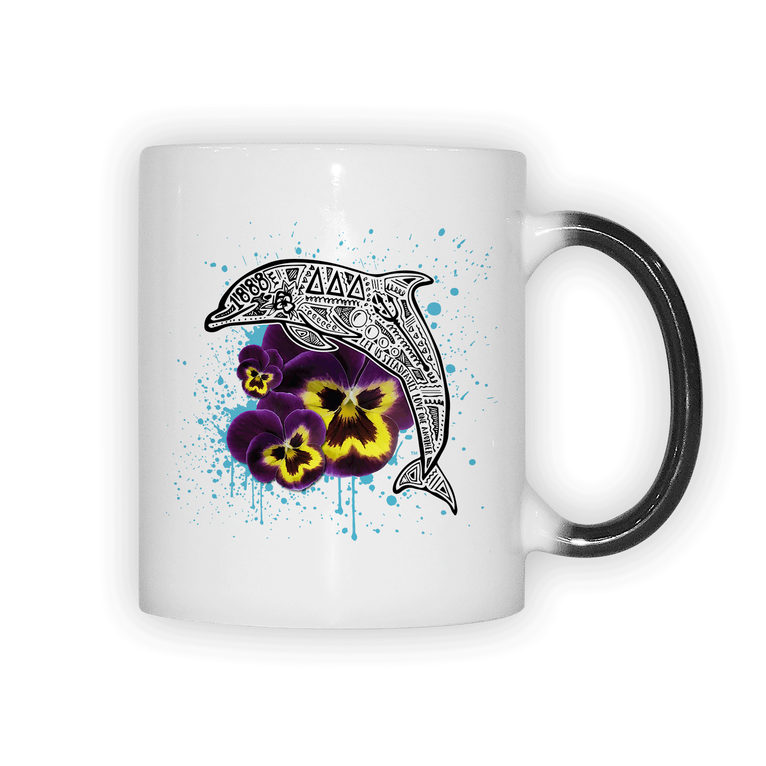 Delta Delta Delta Tri Delta Big Little Gift ceramic coffee mug color changing