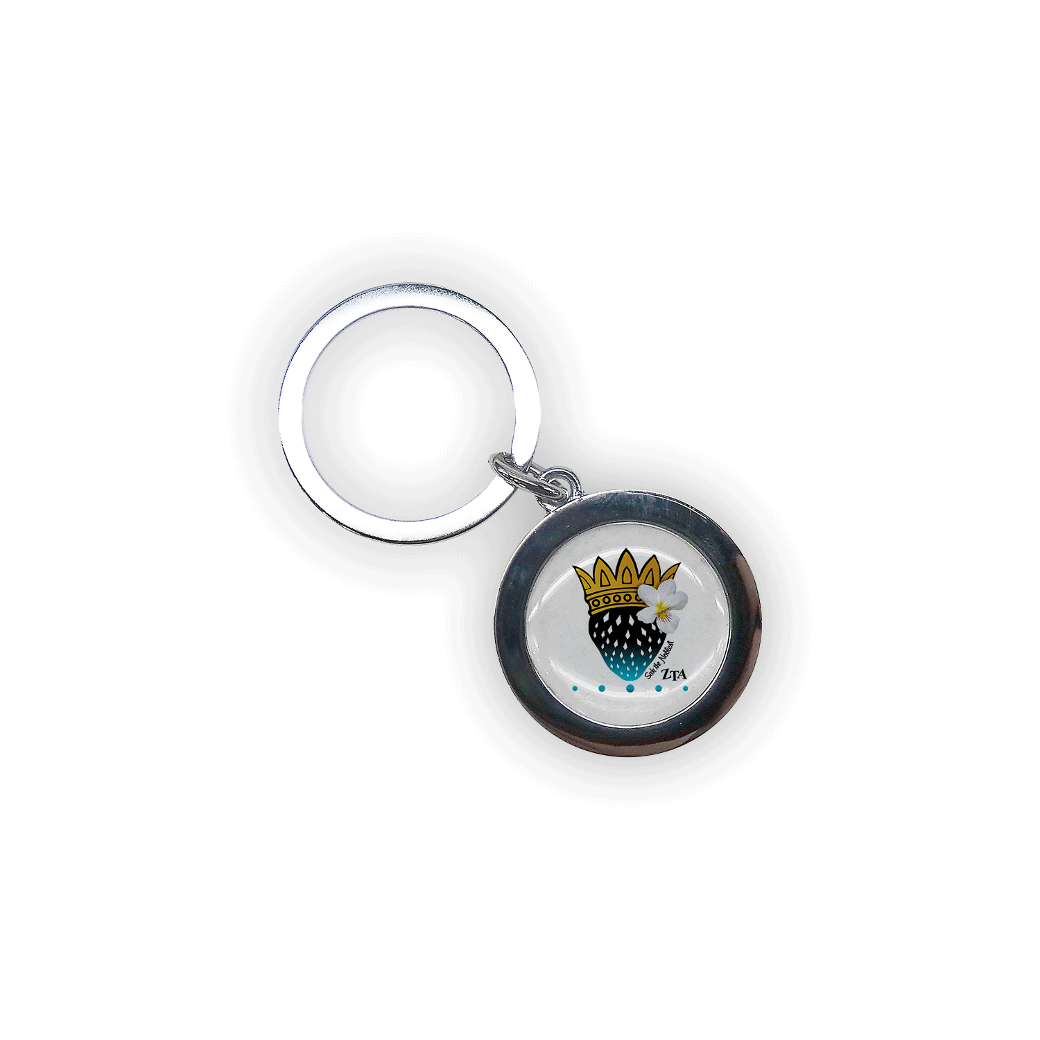 Zeta Tau Alpha ZTA mom Mother’s Day gift dad Father’s Day bid day recruit recruitment rush tea dads bbq bar b que roller skating sisterhood brotherhood big little' lil' picnic beach vacation Christmas birthday mixer custom designs round keychain keyring car