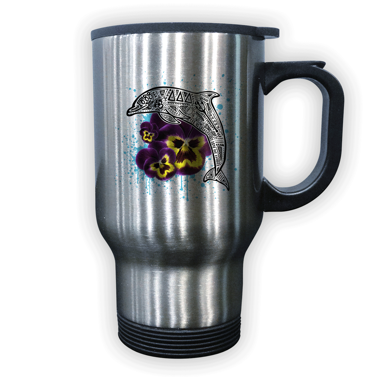 Delta Delta Delta Tri Delta Big Little Gift stainless steel travel coffee mug