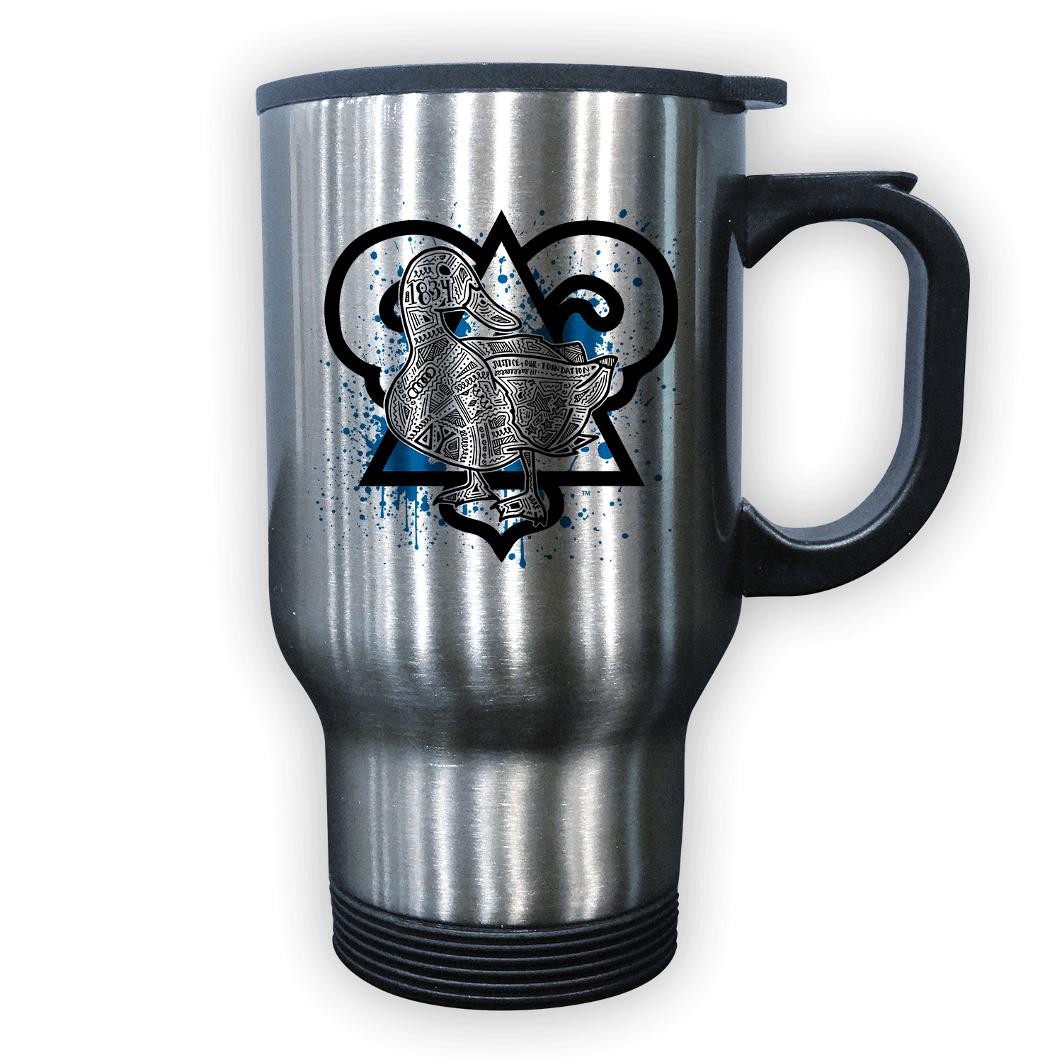 Delta upsilon DU Big Little Gift stainless steel travel coffee mug