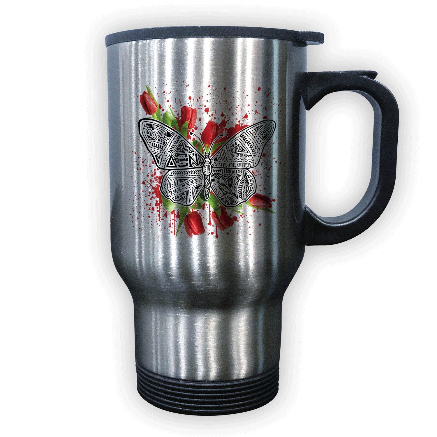 Delta Xi Big Little Gift stainless steel travel coffee mug