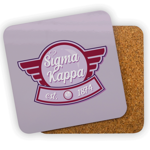 Sigma Kappa SK Sig Kap mom Mother’s Day gift dad Father’s Day bid day recruit recruitment rush tea dads bbq bar b que roller skating sisterhood brotherhood big little' lil' picnic beach vacation Christmas birthday mixer custom designs coasters