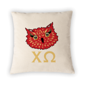 Chi Omega ChiO mom Mother’s Day gift dad Father’s Day bid day recruit recruitment rush tea dads bbq barbeque roller skating sisterhood brotherhood big little' lil' picnic beach vacation Christmas birthday mixer custom designs Greek Goods Pillow Cover