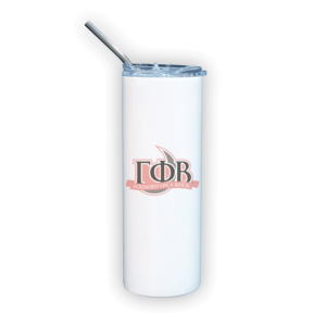 mom Mother’s Day gift dad Father’s Day bid day recruit recruitment rush tea dads bbq barbeque roller skating sisterhood brotherhood big little' lil' picnic beach vacation Christmas birthday mixer custom designs Greek Goods Stainless steel travel tumbler with straw Gamma Phi Beta