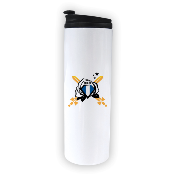Pi Kappa Phi Kap PKP mom Mother’s Day gift dad Father’s Day bid day recruit recruitment rush tea dads bbq bar b que roller skating sisterhood brotherhood big little' lil' picnic beach vacation Christmas birthday mixer custom designs Vertical Bid Day Banner alumni fathers day fraternity frat stainless steel travel tumbler with straw