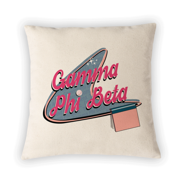 Gamma Phi Beta mom Mother’s Day gift dad Father’s Day bid day recruit recruitment rush tea dads bbq barbeque roller skating sisterhood brotherhood big little' lil' picnic beach vacation Christmas birthday mixer custom designs Greek Goods pillow cover