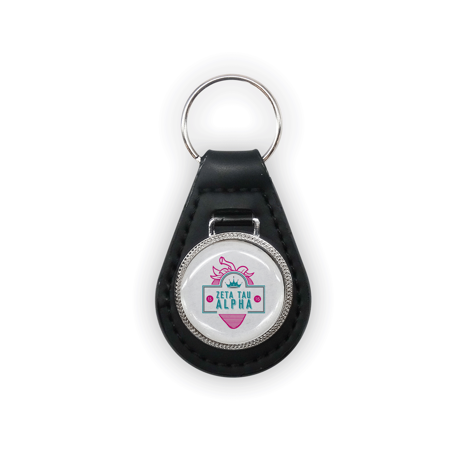 Zeta Tau Alpha ZTA mom Mother’s Day gift dad Father’s Day bid day recruit recruitment rush tea dads bbq barbeque roller skating sisterhood brotherhood big little' lil' picnic beach vacation Christmas birthday mixer custom designs Greek Goods leather keychain keyring car