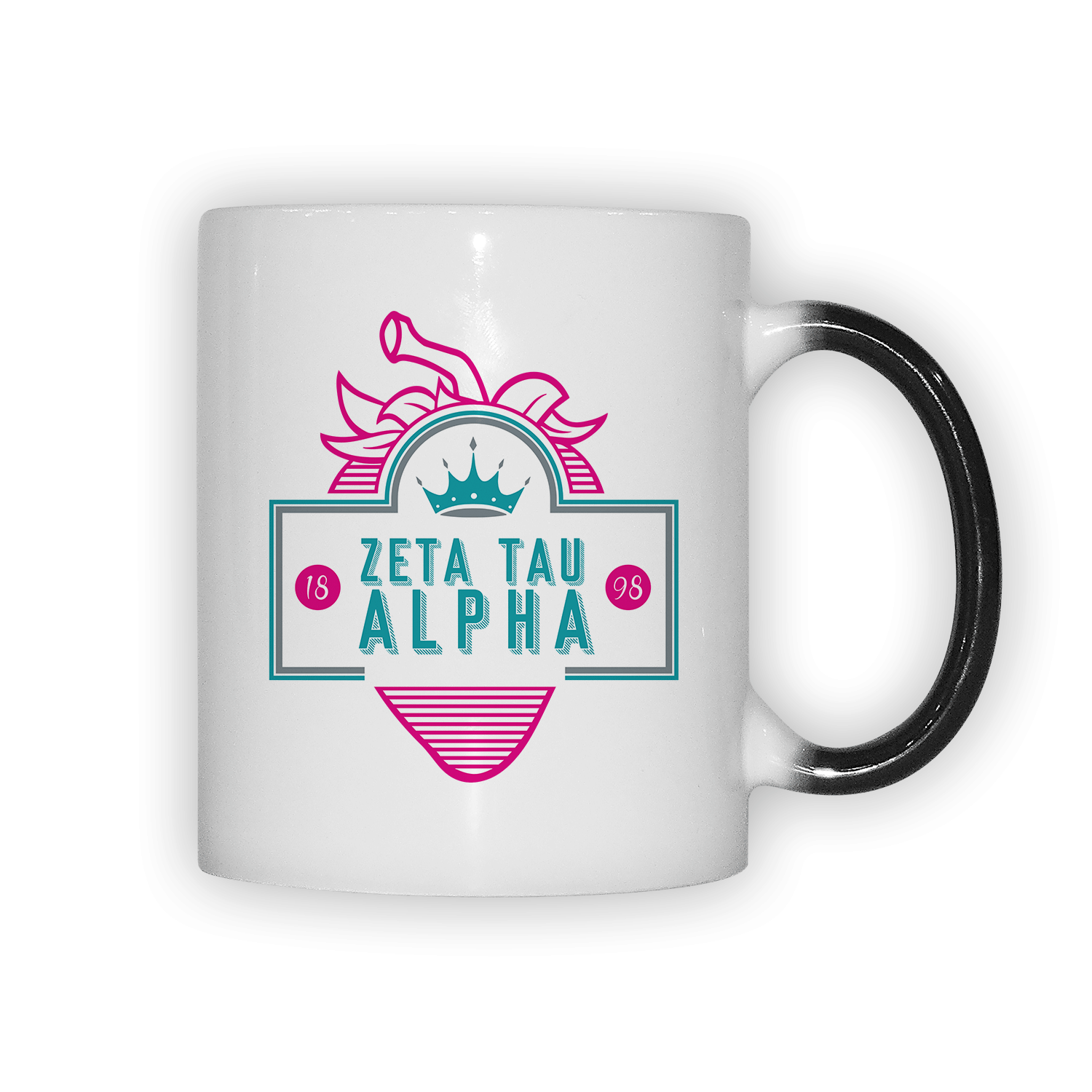 Zeta Tau Alpha ZTA mom Mother’s Day gift dad Father’s Day bid day recruit recruitment rush tea dads bbq barbeque roller skating sisterhood brotherhood big little' lil' picnic beach vacation Christmas birthday mixer custom designs Greek Goods ceramic coffee mug cup color changing