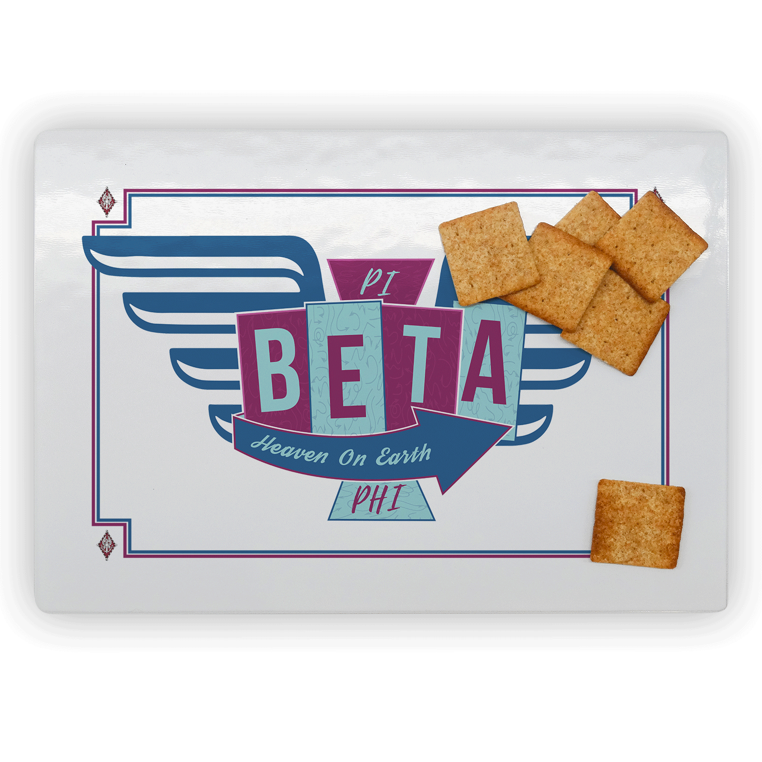 Pi Beta Phi PiPhi mom Mother’s Day gift dad Father’s Day bid day recruit recruitment rush tea dads bbq barbecue roller skating sisterhood brotherhood big little' lil' picnic beach vacation Christmas birthday mixer custom designs Greek Goods rectangle cutting board