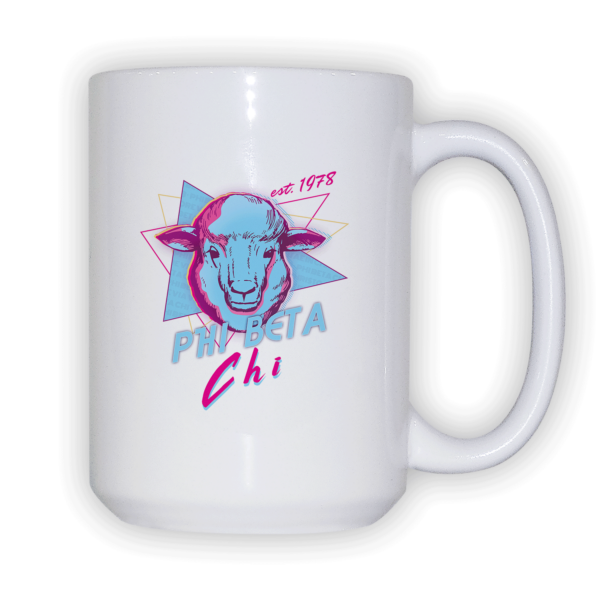 Phi Beta Chi mom Mother’s Day gift dad Father’s Day bid day recruit recruitment rush tea dads bbq barbeque roller skating sisterhood brotherhood big little' lil' picnic beach vacation Christmas birthday mixer custom designs Greek Goods ceramic coffee mug cup