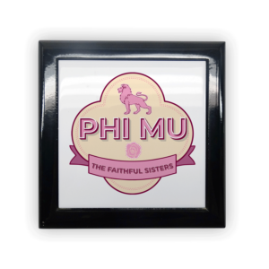 Phi Mu mom Mother’s Day gift dad Father’s Day bid day recruit recruitment rush tea dads bbq barbeque roller skating sisterhood brotherhood big little' lil' picnic beach vacation Christmas birthday mixer custom designs Greek Goods keepsake memory box