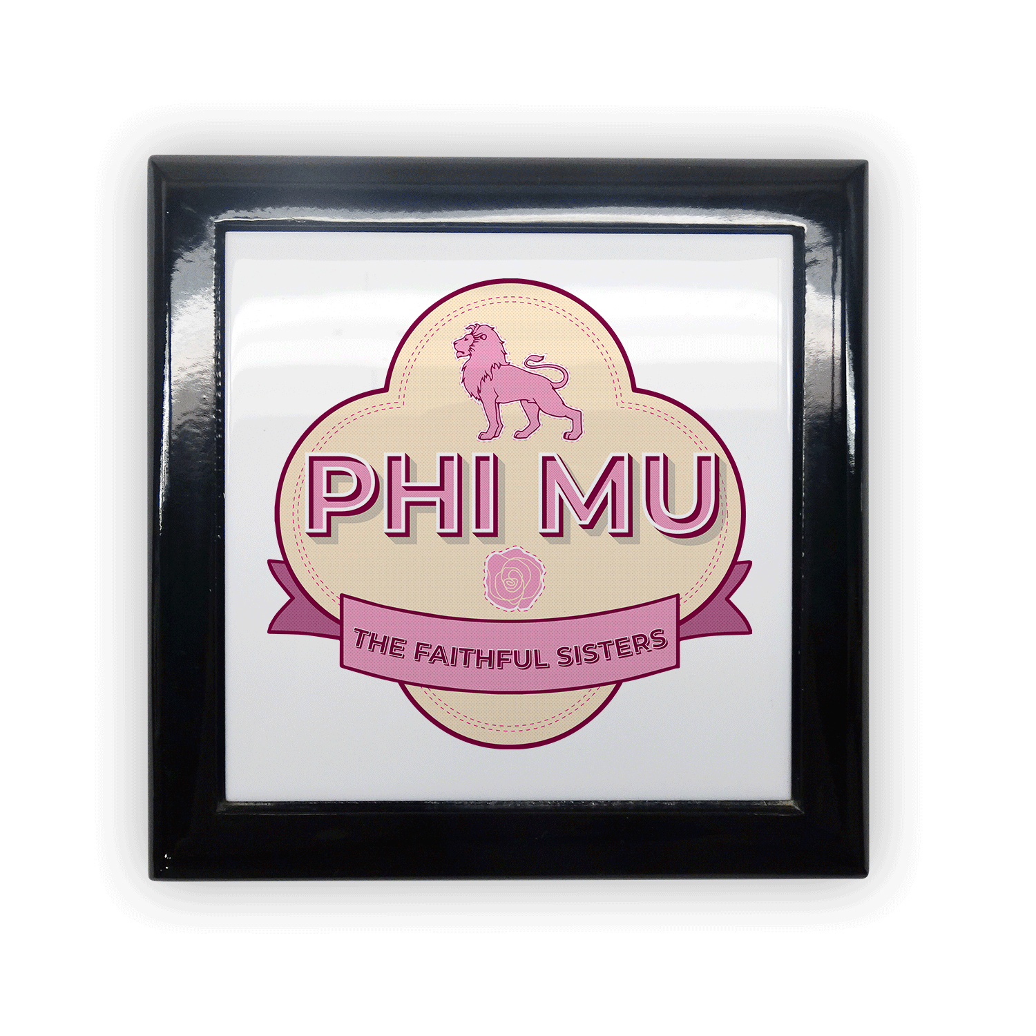 Phi Mu mom Mother’s Day gift dad Father’s Day bid day recruit recruitment rush tea dads bbq barbeque roller skating sisterhood brotherhood big little' lil' picnic beach vacation Christmas birthday mixer custom designs Greek Goods keepsake memory box