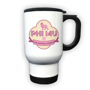 Phi Mu mom Mother’s Day gift dad Father’s Day bid day recruit recruitment rush tea dads bbq barbeque roller skating sisterhood brotherhood big little' lil' picnic beach vacation Christmas birthday mixer custom designs Greek Goods travel coffee mug cup