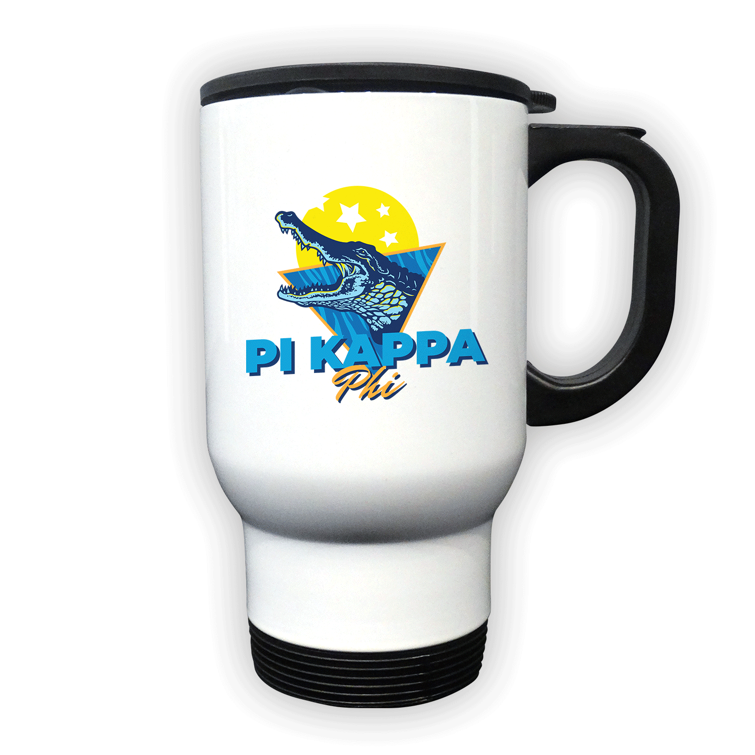 Pi Kappa Phi PKP Mother’s Day gift dad Father’s Day bid day recruit recruitment rush tea dads bbq bar b que roller skating sisterhood brotherhood big little' lil' picnic beach vacation Christmas birthday mixer custom designs Vertical Bid Day Banner alumni fathers day fraternity frat mixer custom designs Greek Goods stainless steel travel coffee mug cup
