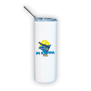 Pi Kappa Phi PKP Mother’s Day gift dad Father’s Day bid day recruit recruitment rush tea dads bbq bar b que roller skating sisterhood brotherhood big little' lil' picnic beach vacation Christmas birthday mixer custom designs Vertical Bid Day Banner alumni fathers day fraternity frat stainless steel travel tumbler with straw