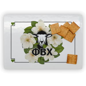 Phi Beta Chi mom Mother’s Day gift dad Father’s Day bid day recruit recruitment rush tea dads bbq barbeque roller skating sisterhood brotherhood big little' lil' picnic beach vacation Christmas birthday mixer custom designs Greek Goods rectangle cutting board