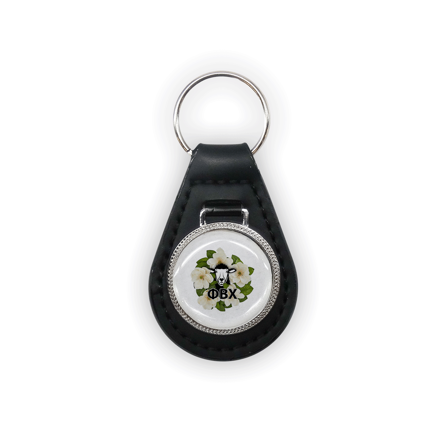 Phi Beta Chi mom Mother’s Day gift dad Father’s Day bid day recruit recruitment rush tea dads bbq barbeque roller skating sisterhood brotherhood big little' lil' picnic beach vacation Christmas birthday mixer custom designs Greek Goods leather keychain keyring