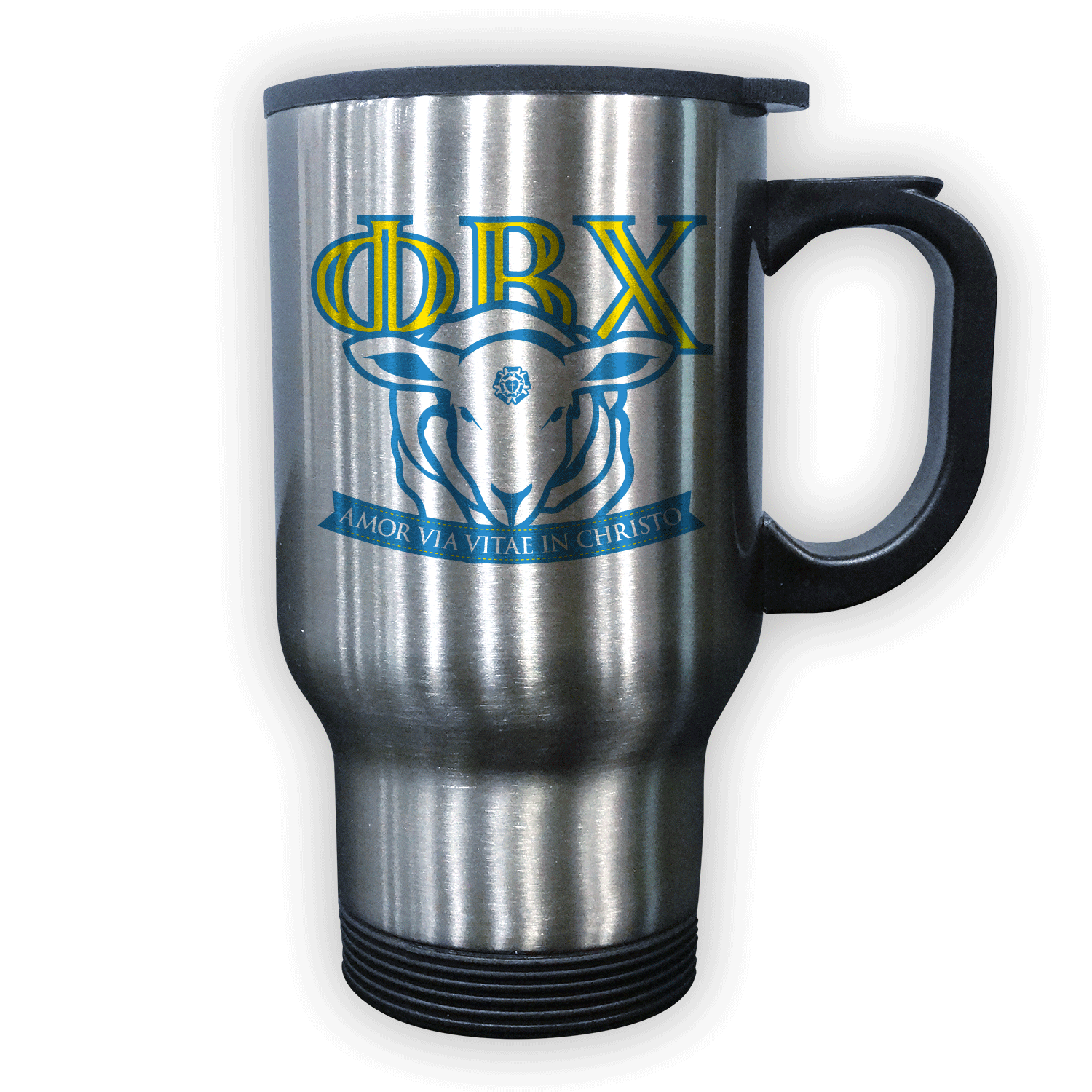 Phi Beta Chi mom Mother’s Day gift dad Father’s Day bid day recruit recruitment rush tea dads bbq barbeque roller skating sisterhood brotherhood big little' lil' picnic beach vacation Christmas birthday mixer custom designs Greek Goods stainless steel travel coffee mug cup