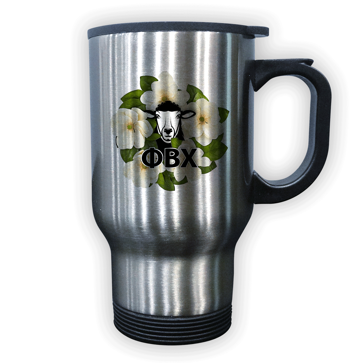 Phi Beta Chi mom Mother’s Day gift dad Father’s Day bid day recruit recruitment rush tea dads bbq barbeque roller skating sisterhood brotherhood big little' lil' picnic beach vacation Christmas birthday mixer custom designs Greek Goods stainless steel travel coffee cup mug