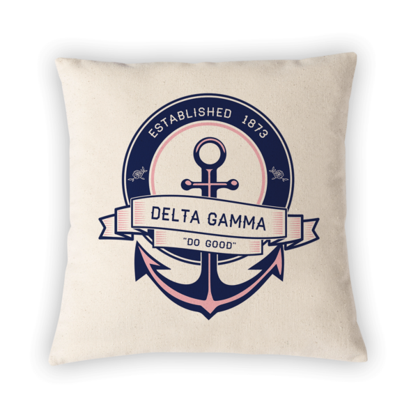 Delta Gamma DG mom Mother’s Day gift dad Father’s Day bid day recruit recruitment rush tea dads bbq barbeque roller skating sisterhood brotherhood big little' lil' picnic beach vacation Christmas birthday mixer custom designs Greek Goods pillow cover