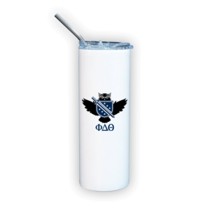 Phi Delta Theta PDO mom Mother’s Day gift dad Father’s Day bid day recruit recruitment rush tea dads bbq bar b que roller skating sisterhood brotherhood big little' lil' picnic beach vacation Christmas birthday mixer custom designs Vertical Bid Day Banner alumni fathers day fraternity frat stainless steel travel tumbler with straw