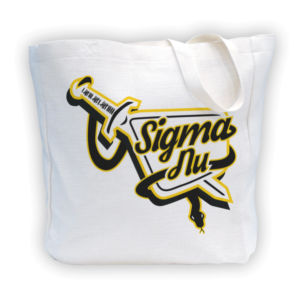 Sigma Nu Sig SigNu mom Mother’s Day gift dad Father’s Day bid day recruit recruitment rush tea dads bbq barbecue roller skating sisterhood brotherhood big little' lil' picnic beach vacation Christmas birthday mixer custom designs Greek Goods canvas tote bag