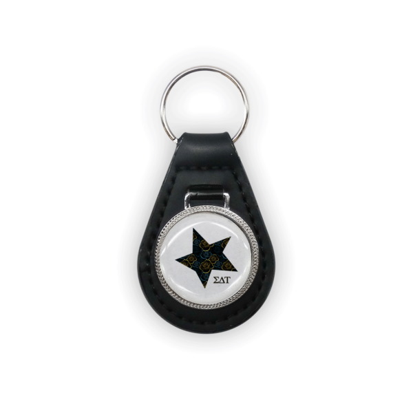 Sigma Delta Tau mom Mother’s Day gift dad Father’s Day bid day recruit recruitment rush tea dads bbq barbecue roller skating sisterhood brotherhood big little' lil' picnic beach vacation Christmas birthday mixer custom designs Greek Goods leather keyring keychain car