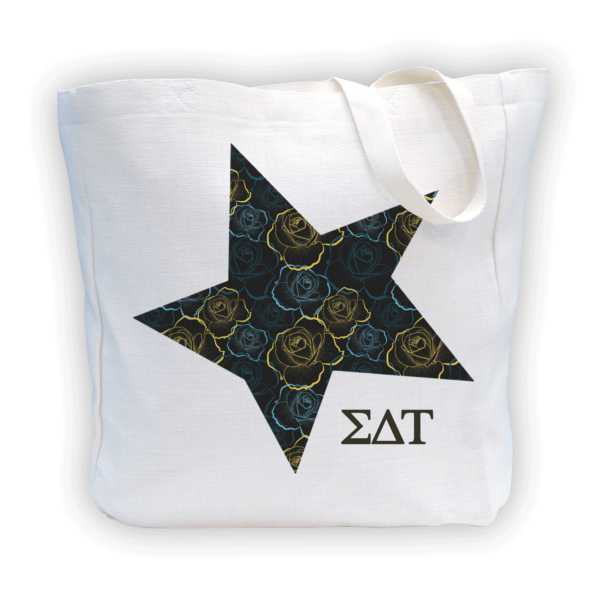 Sigma Delta Tau mom Mother’s Day gift dad Father’s Day bid day recruit recruitment rush tea dads bbq barbecue roller skating sisterhood brotherhood big little' lil' picnic beach vacation Christmas birthday mixer custom designs Greek Goods canvas tote bag