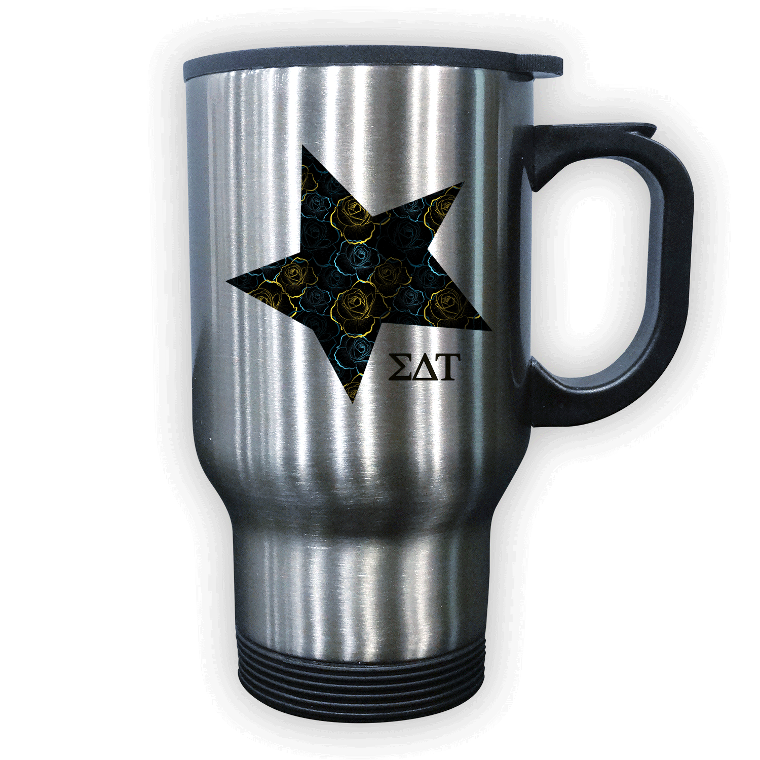 Sigma Delta Tau mom Mother’s Day gift dad Father’s Day bid day recruit recruitment rush tea dads bbq barbecue roller skating sisterhood brotherhood big little' lil' picnic beach vacation Christmas birthday mixer custom designs Greek Goods stainless steel travel coffee mug cup