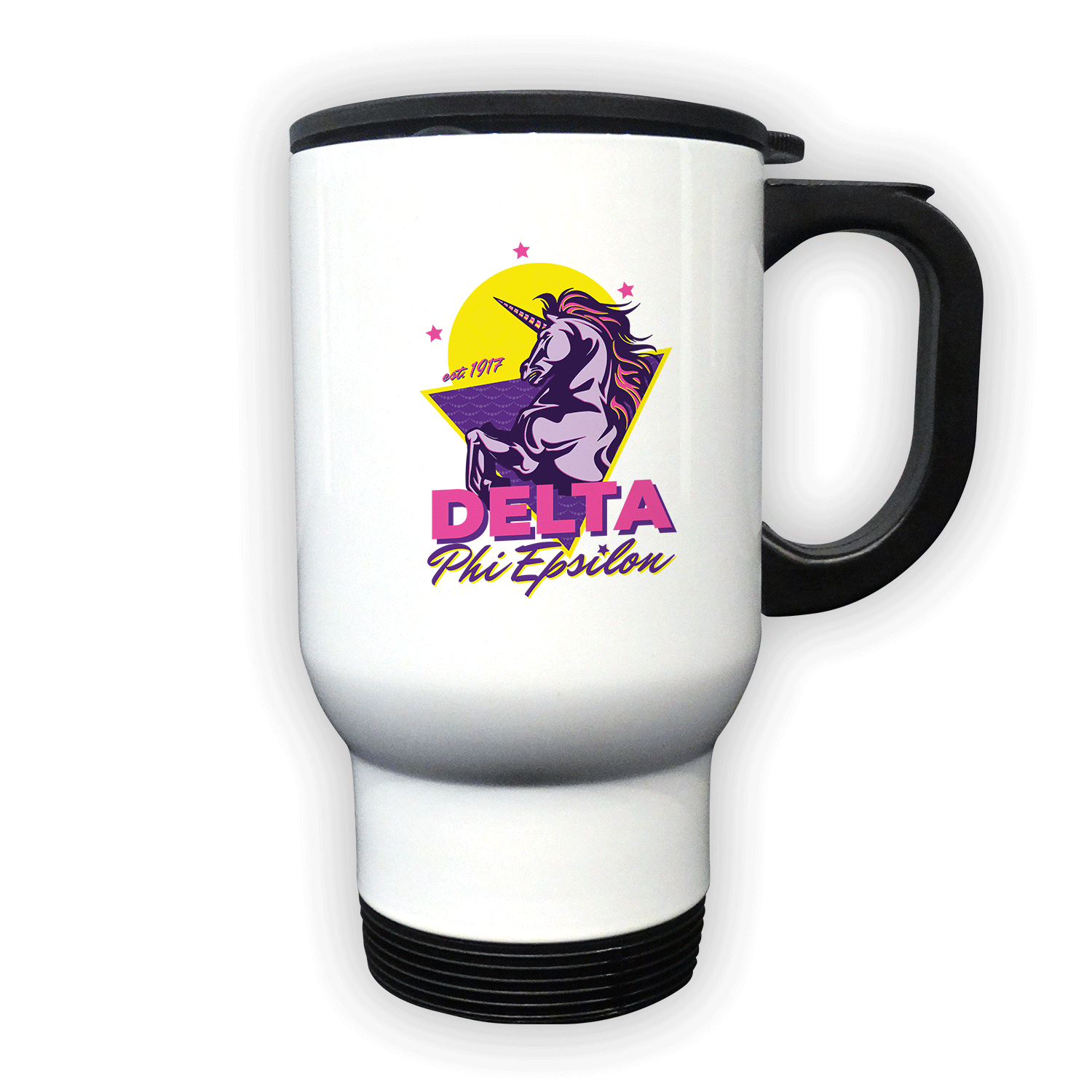 Delta Phi Epsilon DPhiE mom Mother’s Day gift dad Father’s Day bid day recruit recruitment rush tea dads bbq barbecue roller skating sisterhood brotherhood big little' lil' picnic beach vacation Christmas birthday mixer custom designs Greek Goods canvas tote bag travel coffee mug cup