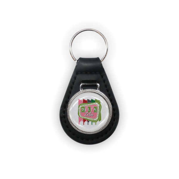 Delta Zeta DZ mom Mother’s Day gift dad Father’s Day bid day recruit recruitment rush tea dads bbq barbecue roller skating sisterhood brotherhood big little' lil' picnic beach vacation Christmas birthday mixer custom designs Greek Goods leather keyring keychain car