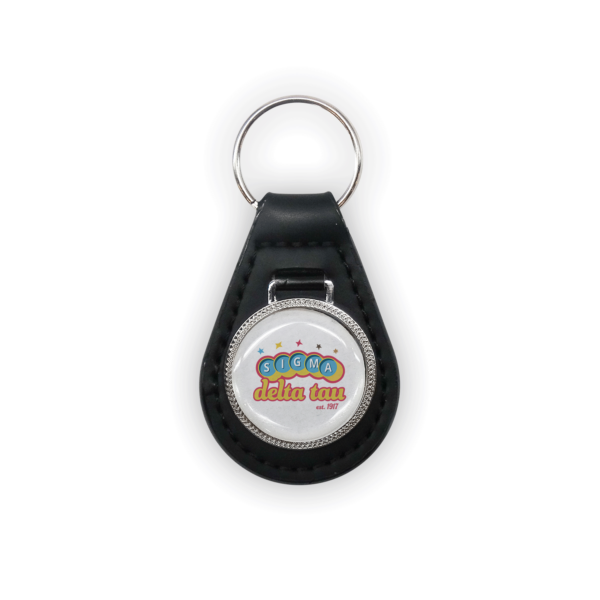 Sigma Delta Tau mom Mother’s Day gift dad Father’s Day bid day recruit recruitment rush tea dads bbq barbecue roller skating sisterhood brotherhood big little' lil' picnic beach vacation Christmas birthday mixer custom designs Greek Goods leather keychain keyring car