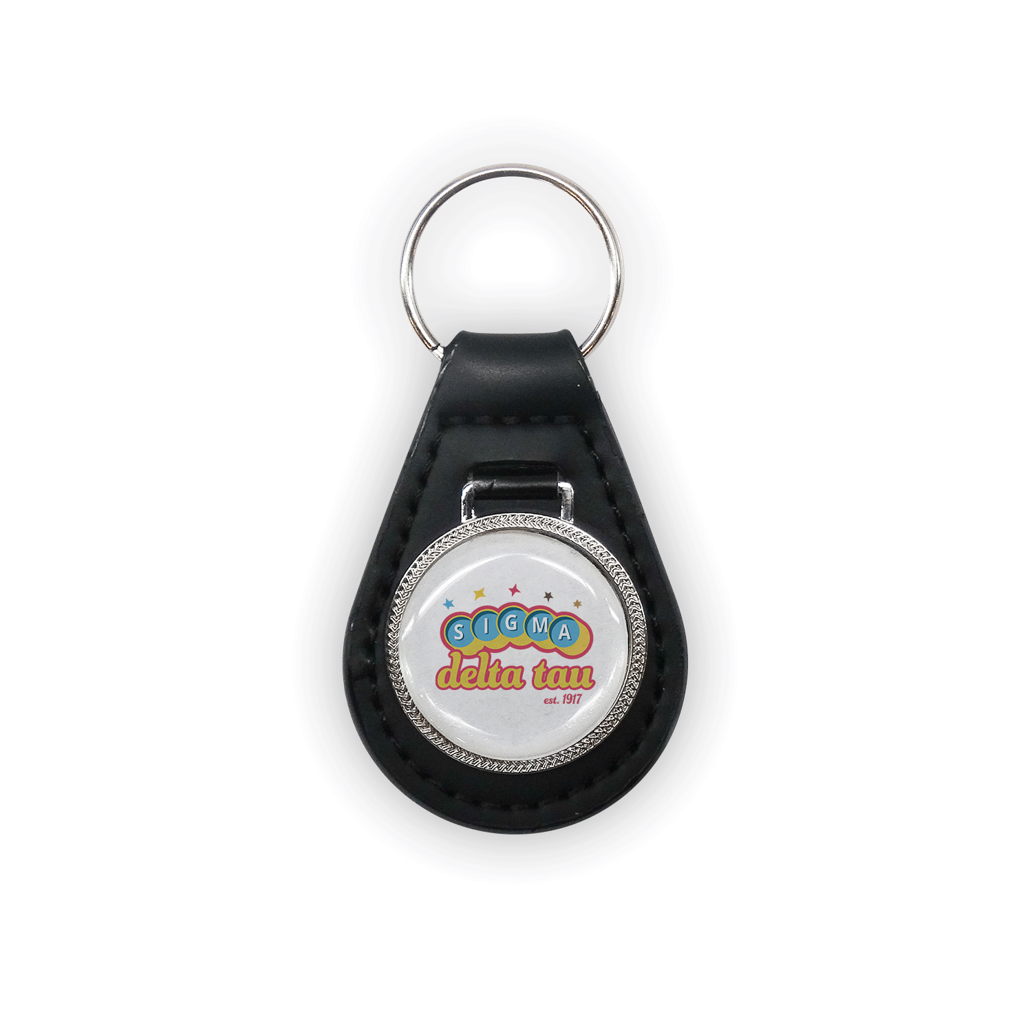 Sigma Delta Tau mom Mother’s Day gift dad Father’s Day bid day recruit recruitment rush tea dads bbq barbecue roller skating sisterhood brotherhood big little' lil' picnic beach vacation Christmas birthday mixer custom designs Greek Goods leather keychain keyring car