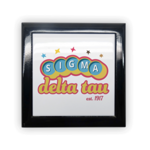 Sigma Delta Tau mom Mother’s Day gift dad Father’s Day bid day recruit recruitment rush tea dads bbq barbecue roller skating sisterhood brotherhood big little' lil' picnic beach vacation Christmas birthday mixer custom designs Greek Goods keepsake memory box