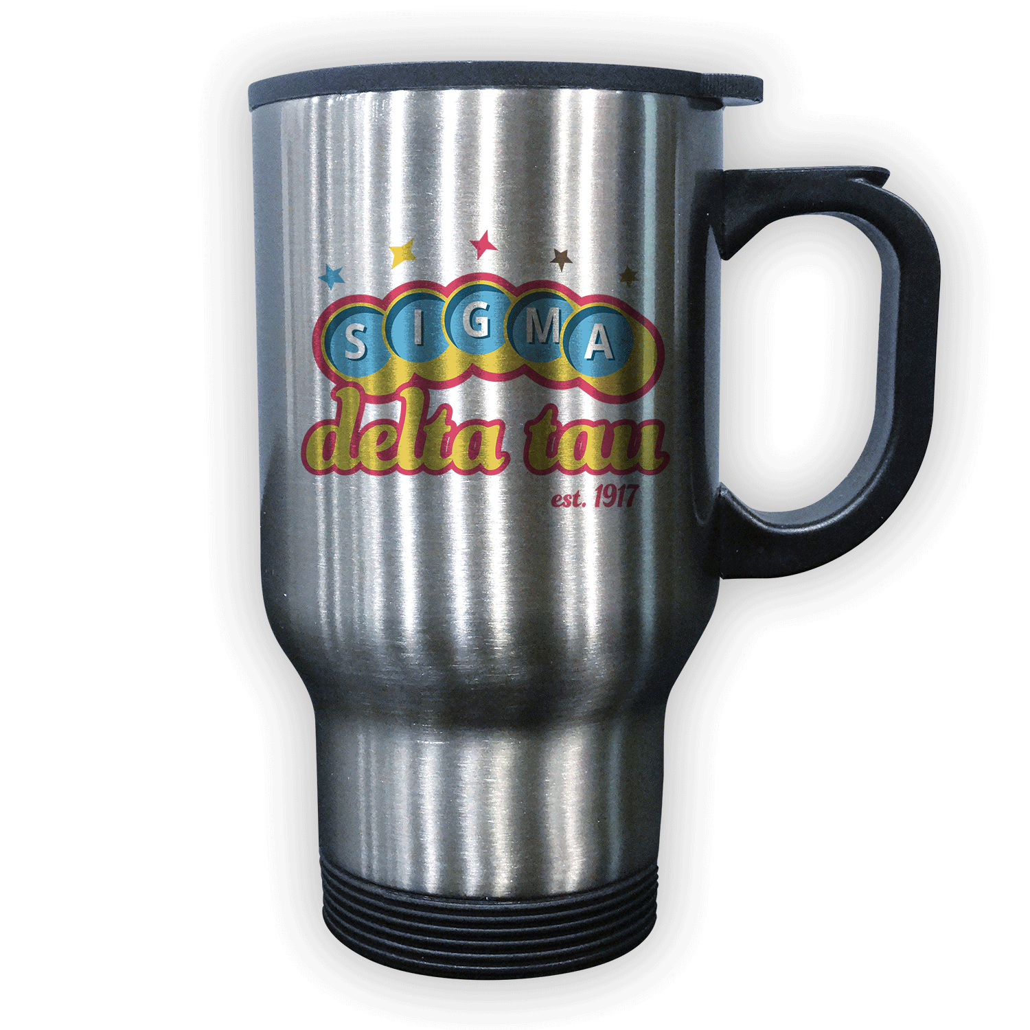 Sigma Delta Tau mom Mother’s Day gift dad Father’s Day bid day recruit recruitment rush tea dads bbq barbecue roller skating sisterhood brotherhood big little' lil' picnic beach vacation Christmas birthday mixer custom designs Greek Goods stainless steel travel coffee mug cup