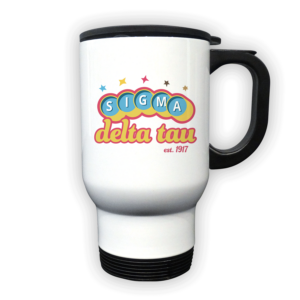 Sigma Delta Tau mom Mother’s Day gift dad Father’s Day bid day recruit recruitment rush tea dads bbq barbecue roller skating sisterhood brotherhood big little' lil' picnic beach vacation Christmas birthday mixer custom designs Greek Goods travel coffee mug cup