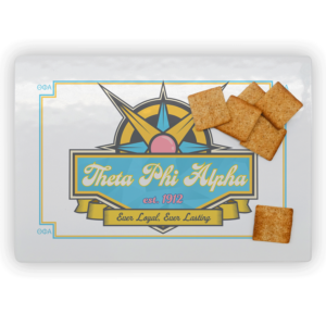 Theta Phi Alpha mom Mother’s Day gift dad Father’s Day bid day recruit recruitment rush tea dads bbq barbecue roller skating sisterhood brotherhood big little' lil' picnic beach vacation Christmas birthday mixer custom designs Greek Goods rectangle cutting board