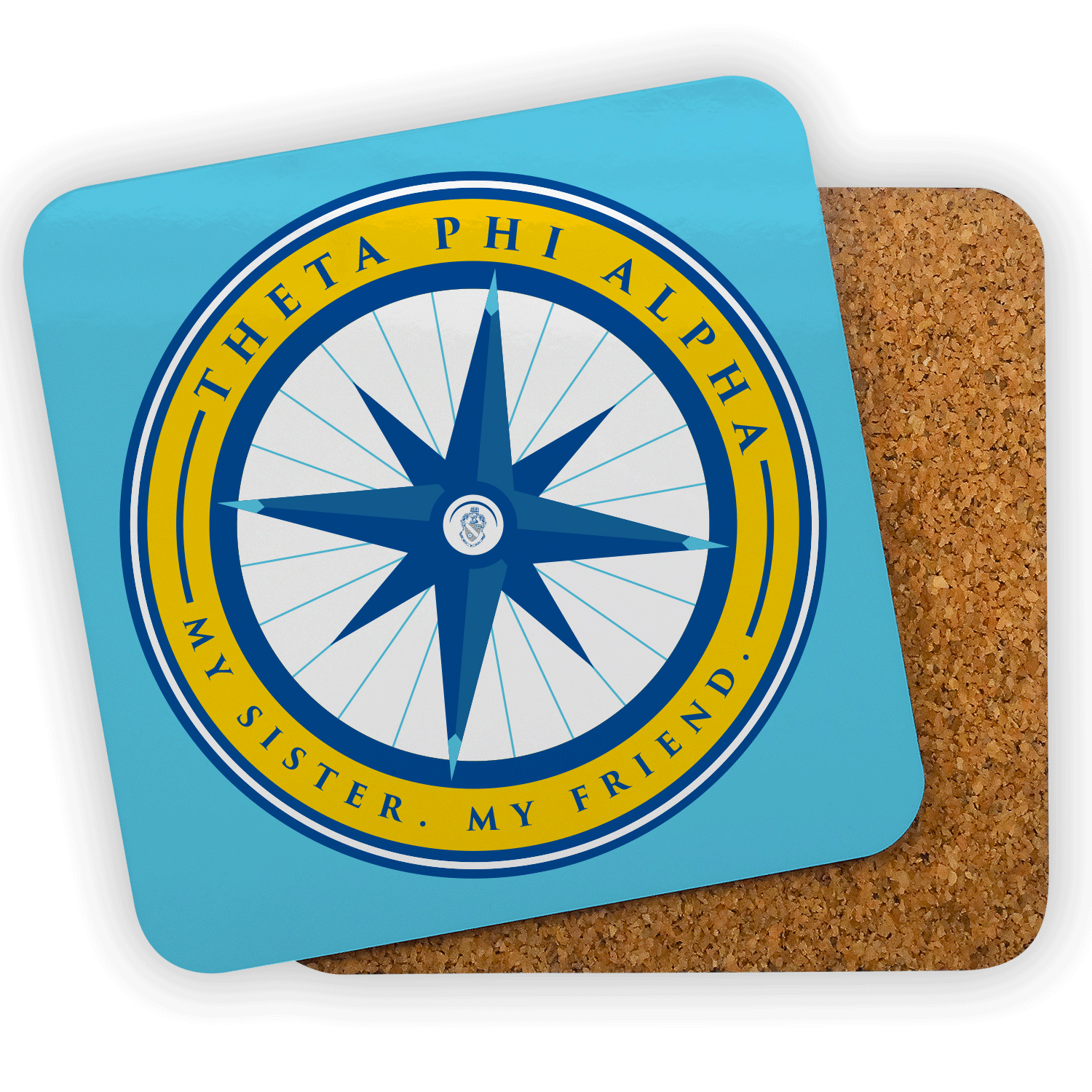 Theta Phi Alpha mom Mother’s Day gift dad Father’s Day bid day recruit recruitment rush tea dads bbq barbecue roller skating sisterhood brotherhood big little' lil' picnic beach vacation Christmas birthday mixer custom designs Greek Goods coaster